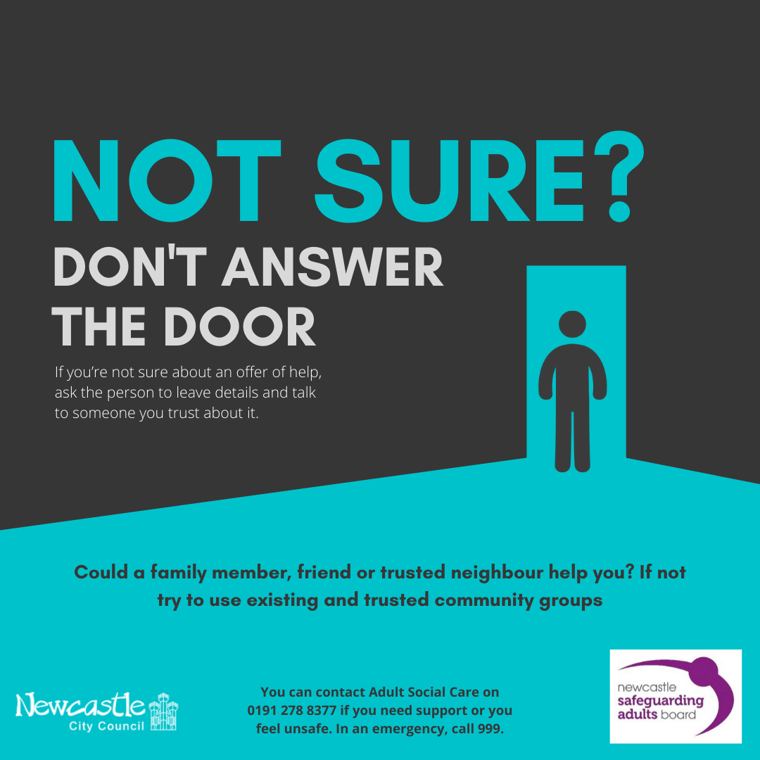 Not sure don’t answer the door