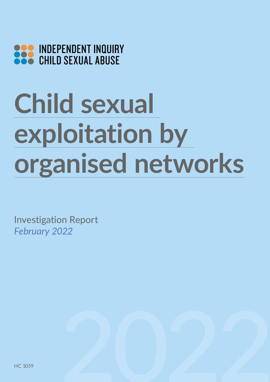 Child Sexual Exploitation by Organised Networks – Investigation Report